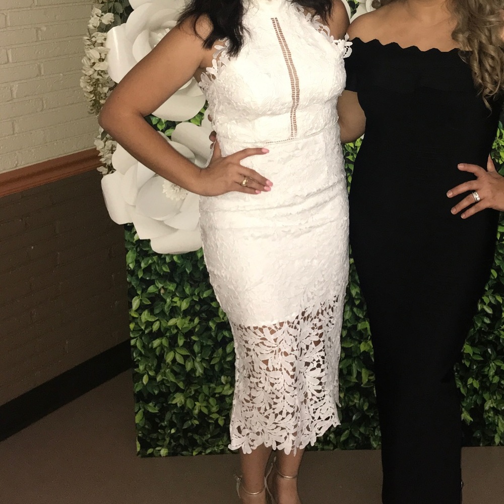 White MIDI perfect for bridal showers